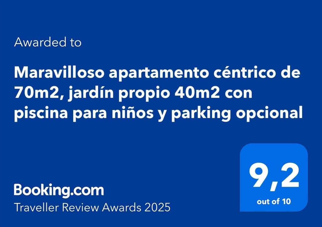 Maravilloso Apartamento Centrico De 70M2, Jardin Propio 40M2 Con Piscina Para Ninos Y Parking Opcional Málaga Buitenkant foto